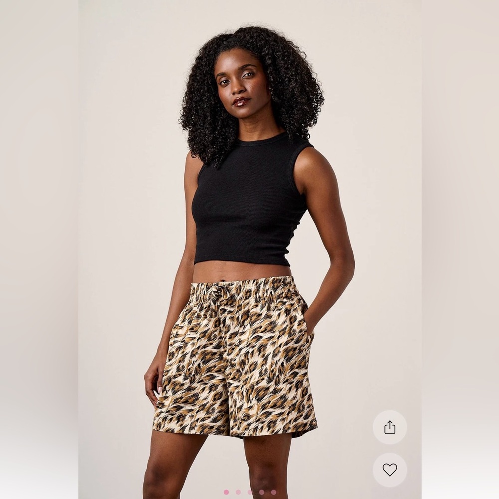 Lucy & Yak Leopard Print Shorts! 2X never worn